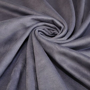 Замша на трикотаже (пыльно-голубой)