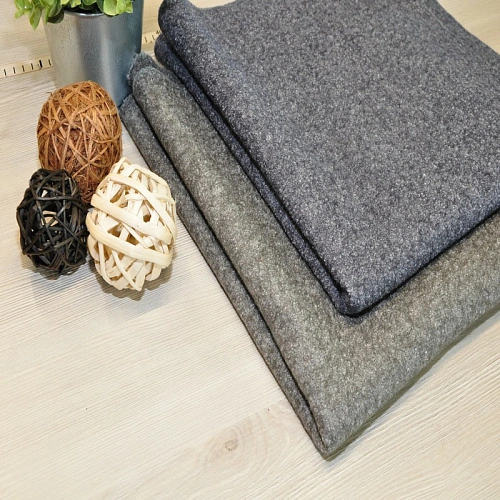 Пальтовая "Букле Шерсть" (темно-серый)