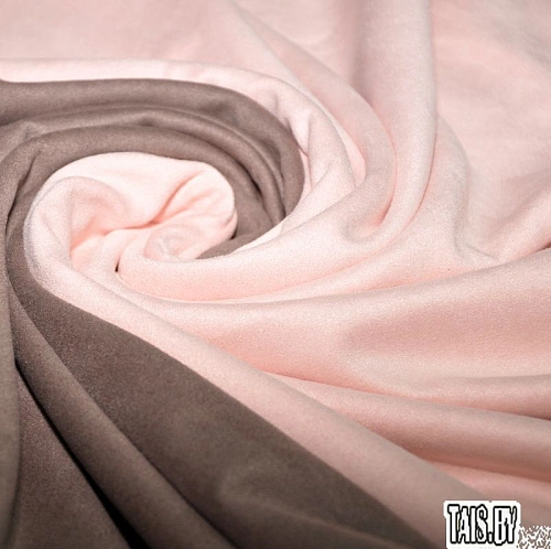 Замша на трикотаже (пудра)