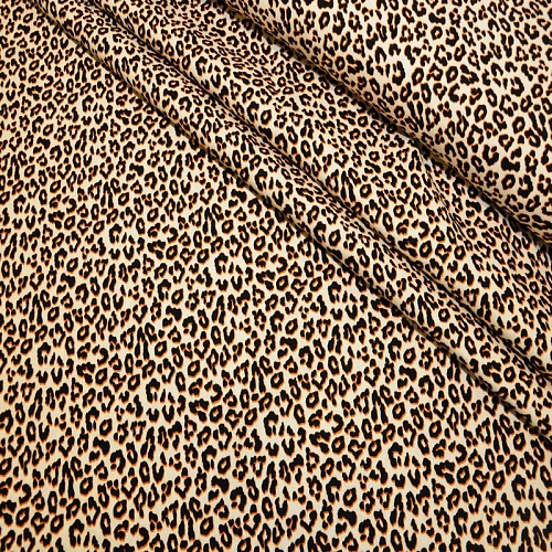 Штапель "Твил" Лео на бежевом фоне