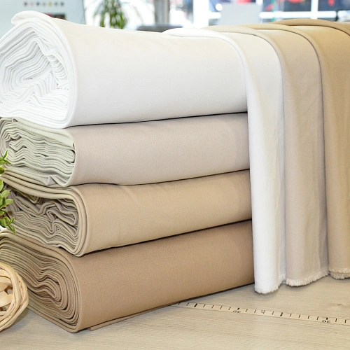 Костюмная ткань "Бостон" (светлое молоко)