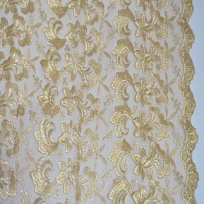 Гипюр, золотистый