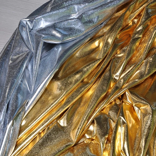 Парча стрейч (серебро)