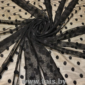 Сетка горох 1см (черный)