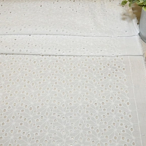 Батист вышитый "Ришелье" (белый) 4