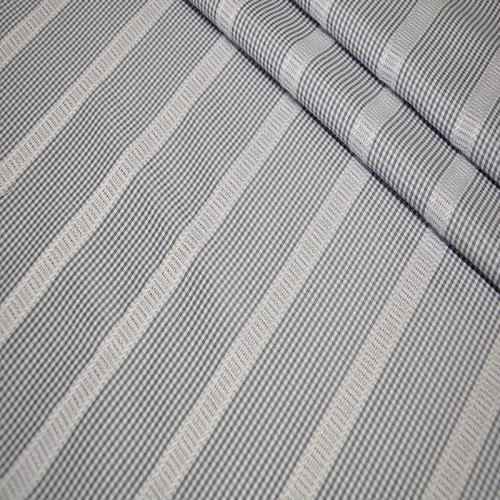 Рубашечный хлопок с кружевом клетка (серый)