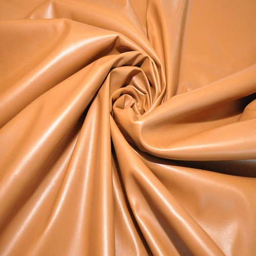 Кожзам на трикотажной основе (рыжий)