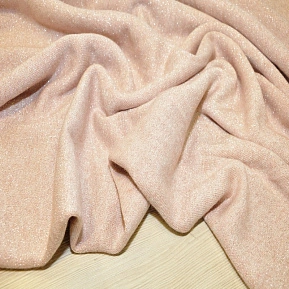 Трикотаж Ангора плотная с люрексом (пудра)
