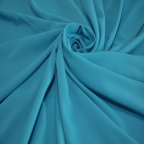 Шифон стрейчевый (голубая бирюза)