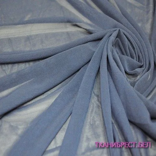 Ткань Сетка стрейчевая (синий)