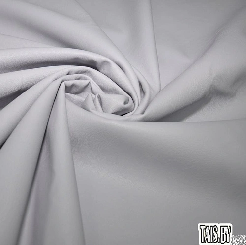 Кожзам на трикотаже (серый с лиловым оттенком)