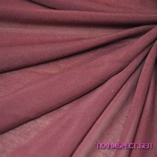 Ткань Сетка стрейчевая (бордовый)