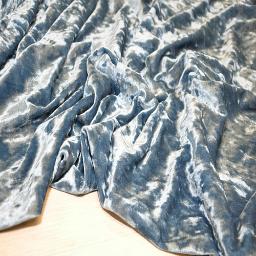 Велюр (Бархат) мрамор (стальной)