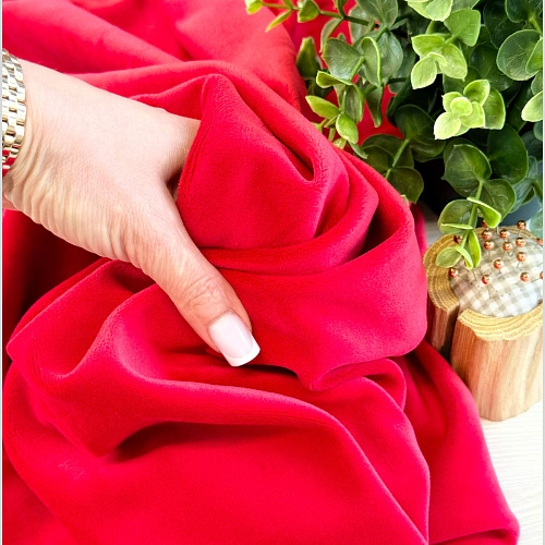 Велюр "Бамбук" (Красный)