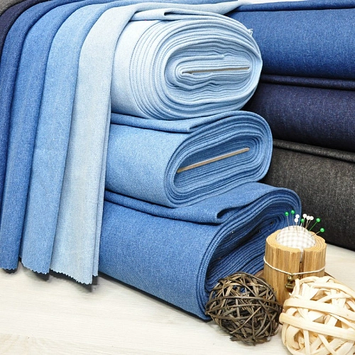 Джинс вареный 100 % хлопок (Sky)