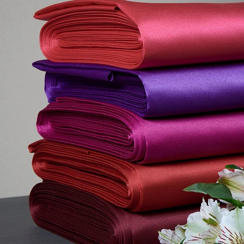 Атлас свадебный (марсала)