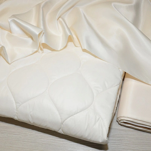 Плащевка стеганая Милан"Лук" (ivori)