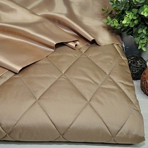 Плащевка стеганая "Ромбик" (Camel) 