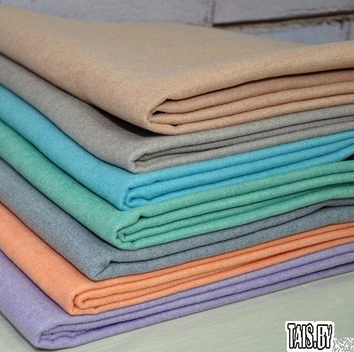 Пальтовая "Кашемир меланж"(персиковый)