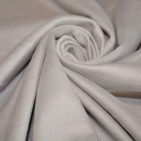 Замша на трикотаже (светлый серый)