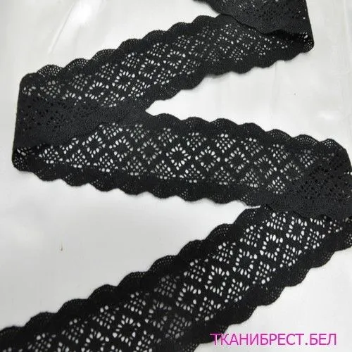 Кружево ленточное (черного цвета)