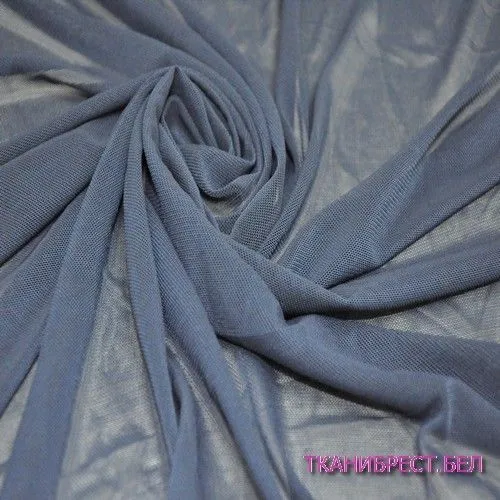 Ткань Сетка стрейчевая (синий)