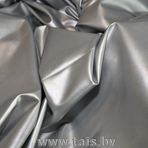 Кожзам на трикотаже (серебро)