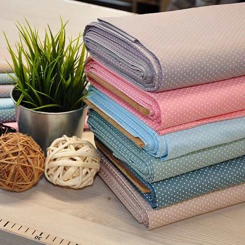 Поплин горох (серый)