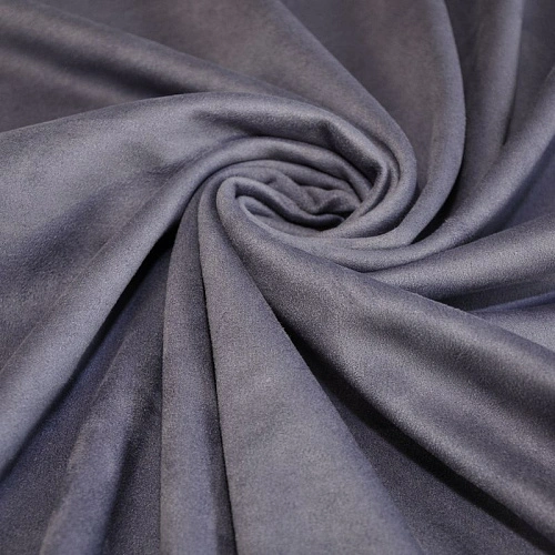 Замша на трикотаже (пыльно-голубой)