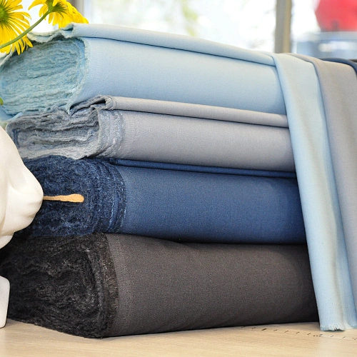 Костюмная ткань "Бостон" (голубой)