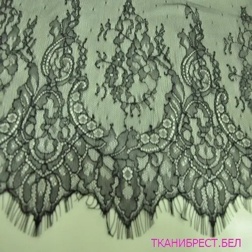 Кружево ленточное (черный прозрачный)