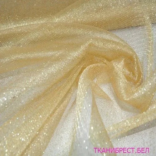 Фатин с блестками (золото)