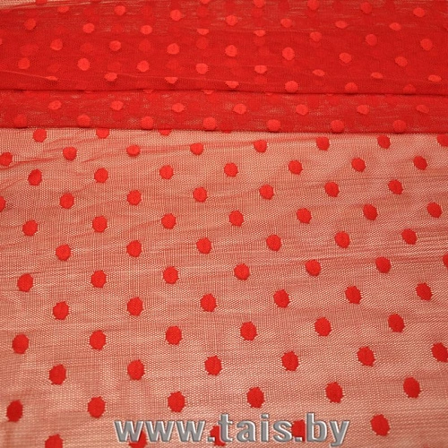 Сетка горох 1см (красный)