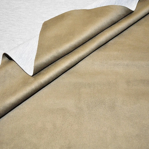 Замша на трикотаже (хаки)