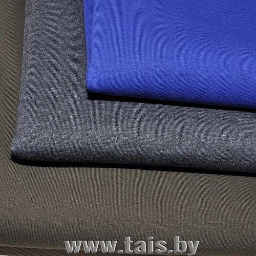 Футер 3-х нитка с начесом (темно серый меланж)