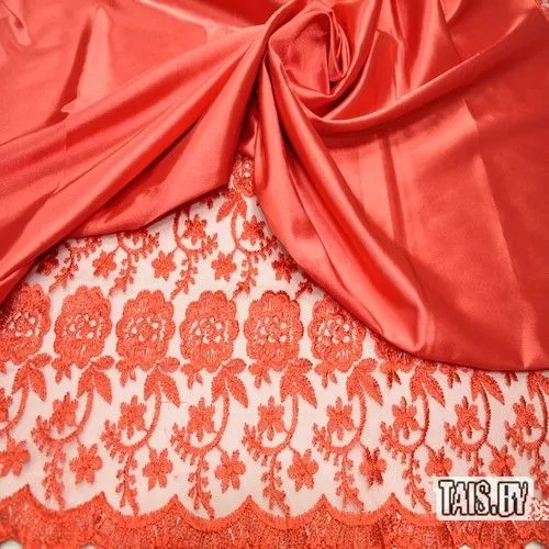 Гипюр Индонезия (красный №2)