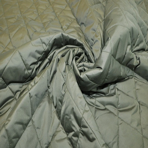 Плащевка стеганая "Ромбик" (хаки)