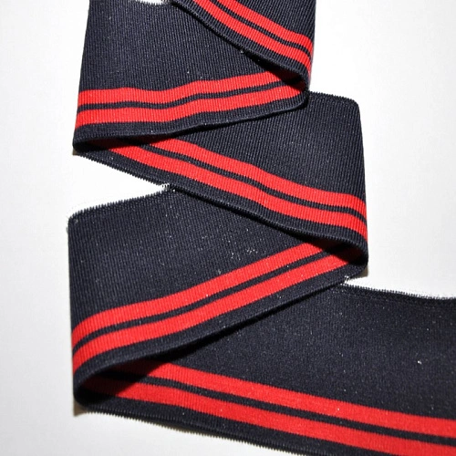 Манжет трикотажный (синий+красный)