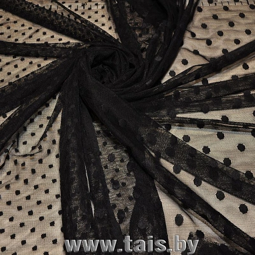 Сетка горох 1см (черный)