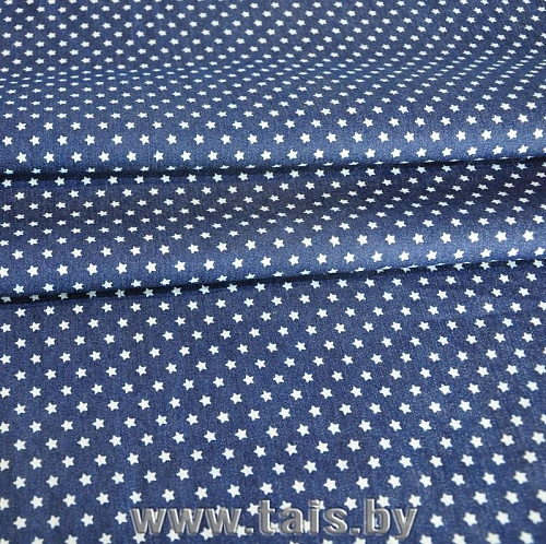 Джинс принт Звезды мелкие (синий)