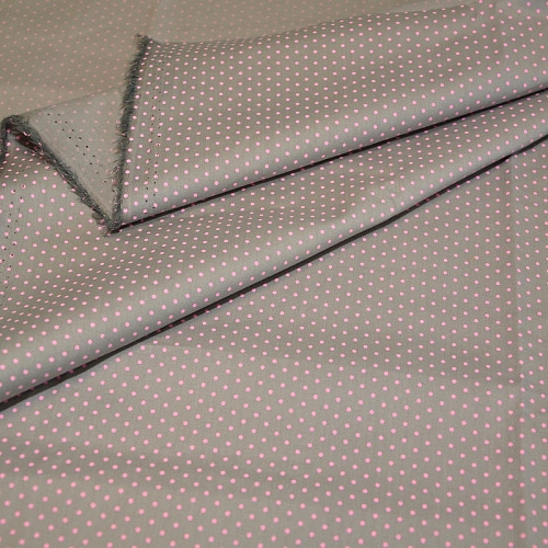 Поплин горох (серый)