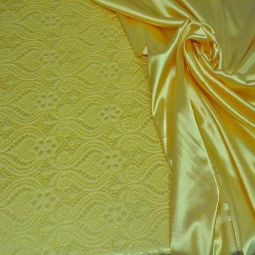 Гипюр стрейчевый (желтый)