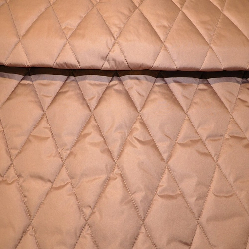 Плащевка стеганая "ромбик" (coffee)