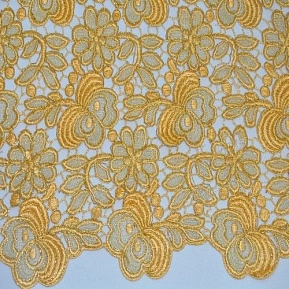 Кружево (оранжевый с золотом)