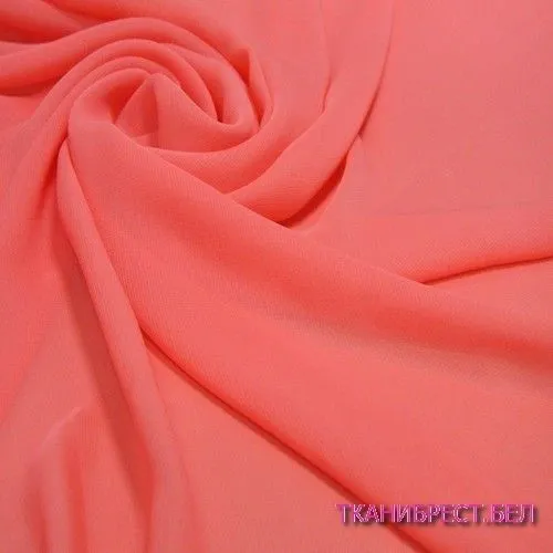 Шифон ярко-коралловый