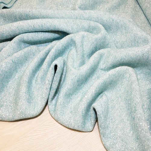 Трикотаж Ангора плотная с люрексом (снежная мята)