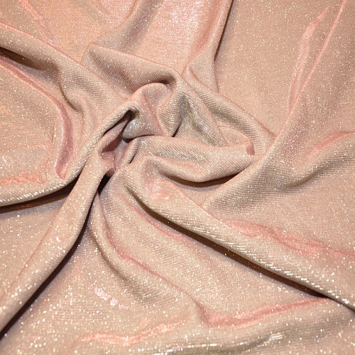 Трикотаж "Лунный свет" (серебро+розовый)