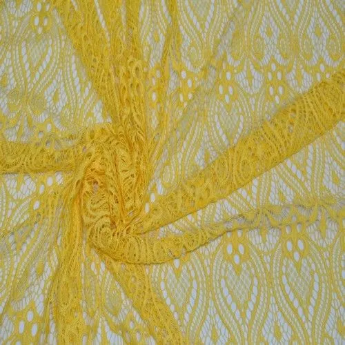 Гипюр стрейчевый (желтый)