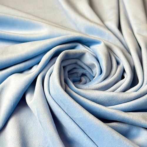 Велюр "Бамбук" (Голубой)