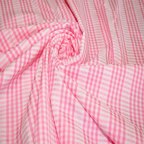 Рубашечный хлопок с кружевом, розовый